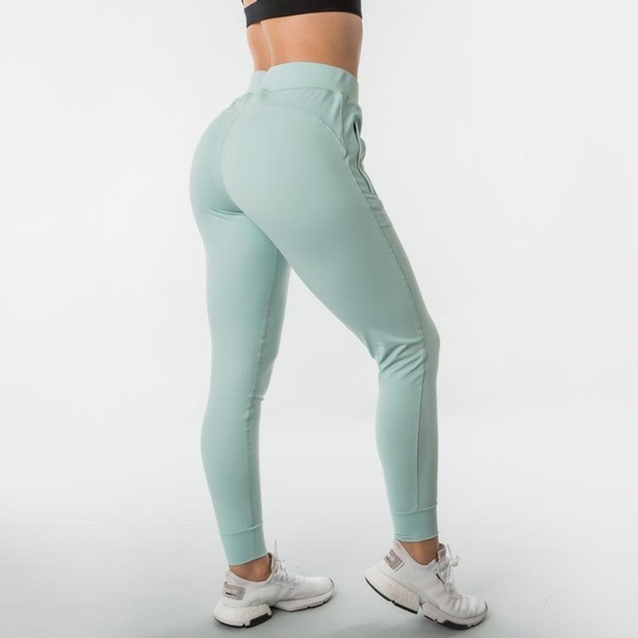 Alphalete Pants - Alphalete Premium Jogger Seafoam Mint Green pants